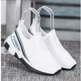 SHELOVET Avoin Slipony -muoti valkoinen 1