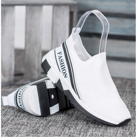 SHELOVET Avoin Slipony -muoti valkoinen 2