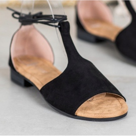 Sidotut VINCEZA -sandaalit musta 1