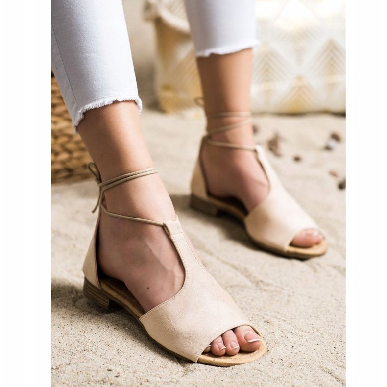 Sidotut VINCEZA -sandaalit ruskea 1