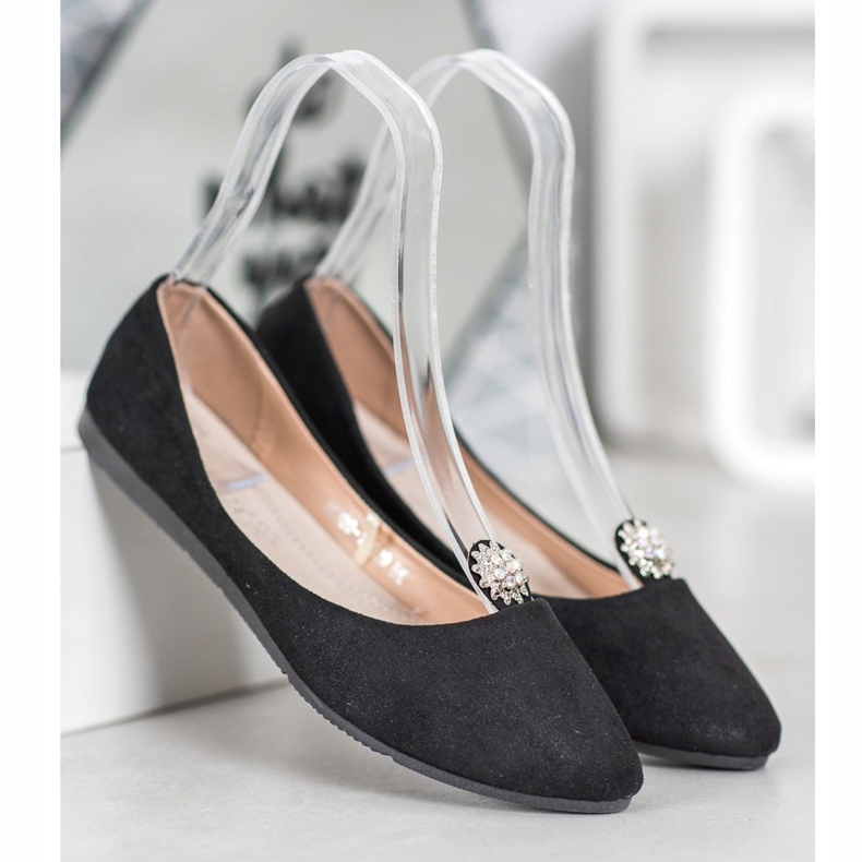 Mustat ballerinat VINCEZA -koristeella 1