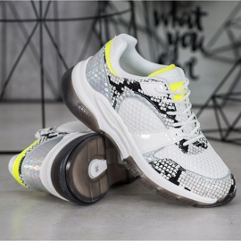 Kylie Mukavat Snake Print Tennarit valkoinen monivärinen 1