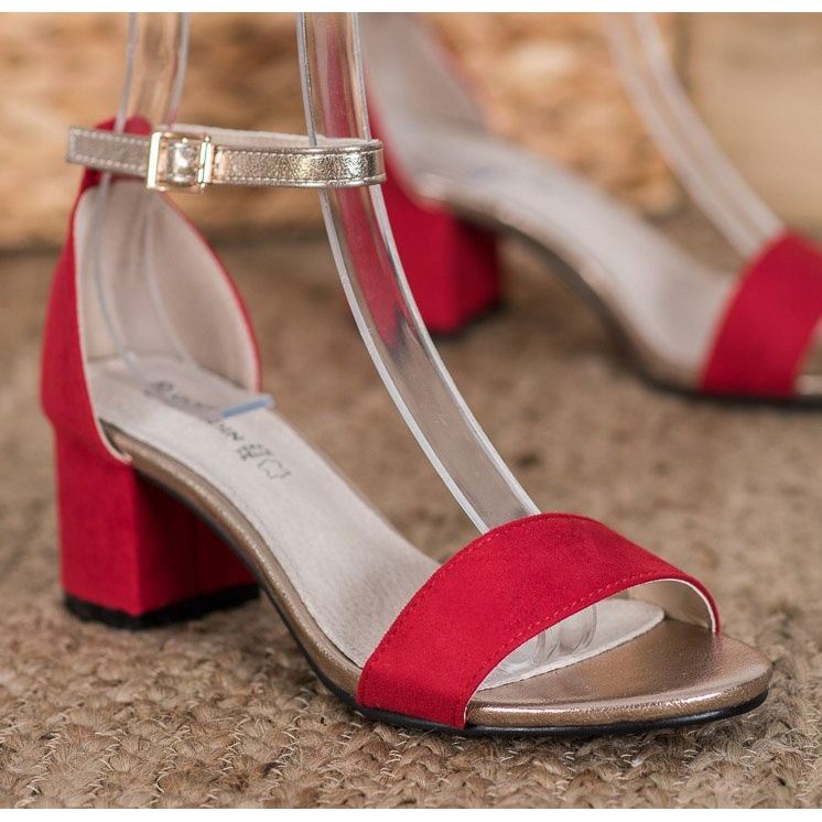 Goodin Tyylikkäät sandaalit baarissa punainen keltainen 2