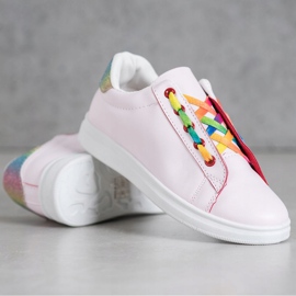 SHELOVET Muodikkaat urheilukengät vaaleanpunainen monivärinen 1