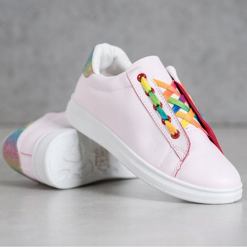 SHELOVET Muodikkaat urheilukengät vaaleanpunainen monivärinen 1