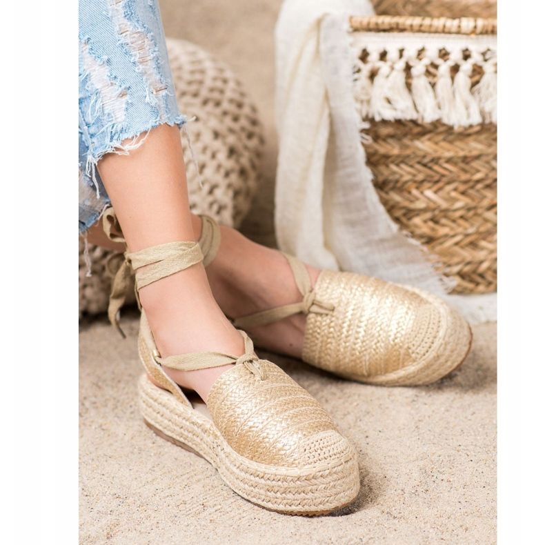 Seastar Sidotut Espadrilles -sandaalit kultainen 1 Seastar Sidotut Espadrilles -sandaalit kultainen 1