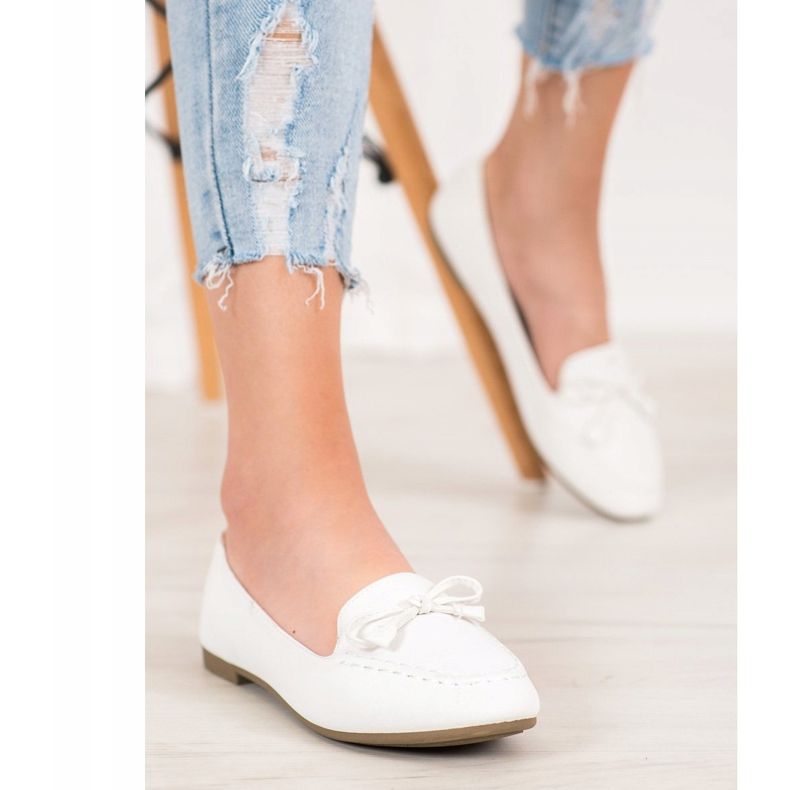 Nio Nio Mukavat valkoiset mokkasiinit valkoinen 2