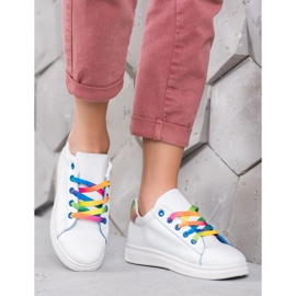 SHELOVET Muodikkaat urheilukengät valkoinen 1