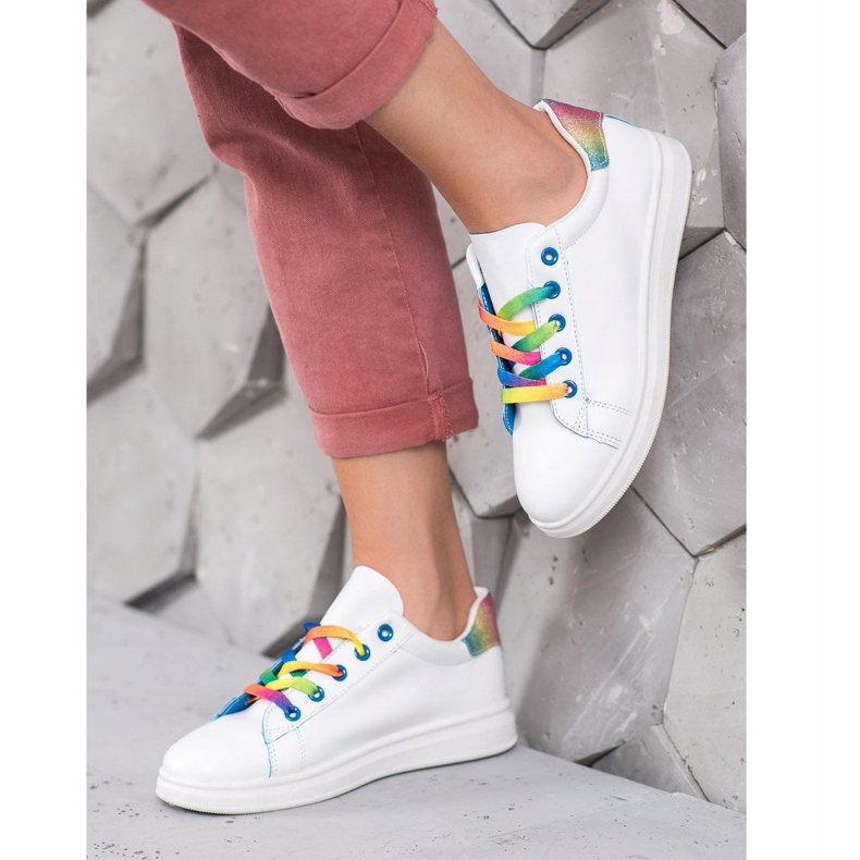 SHELOVET Muodikkaat urheilukengät valkoinen 2