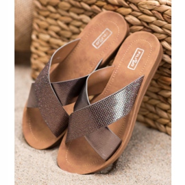 Filippo Kiiltävät Eco -nahkatossut harmaa 1