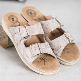 Evento Mukavat Eco -nahkatossut harmaa 1