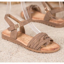 Evento Klassiset sandaalit soljella ruskea 1