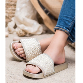 Seastar Tyylikkäät tossut helmillä kultainen 1