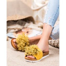 SHELOVET Tyylikkäät keltaiset tossut keltainen 1