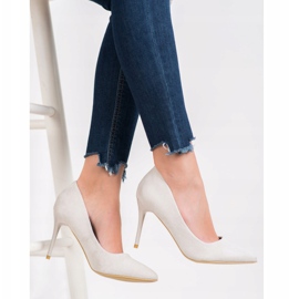 SHELOVET Seksikkäät harmaat korkokengät 1