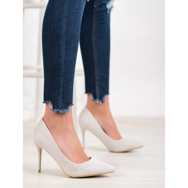 SHELOVET Seksikkäät harmaat korkokengät 2