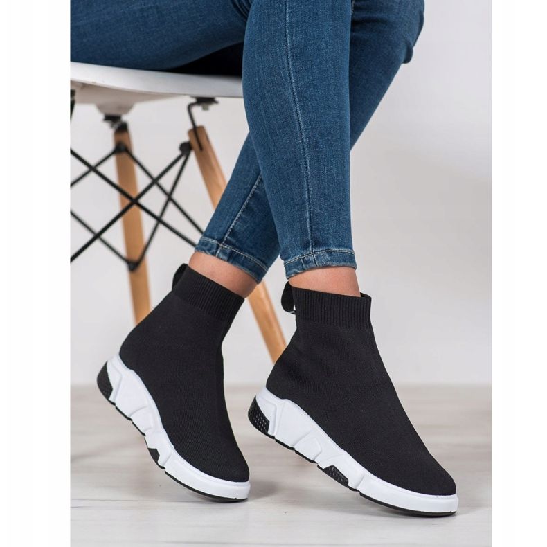 SHELOVET Urheilujalkineet nilkan päällä musta 1