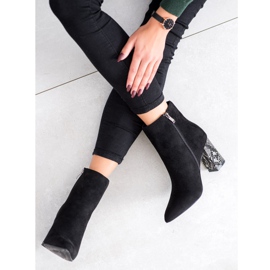 Goodin Snake Print High Heel -saappaat musta 1