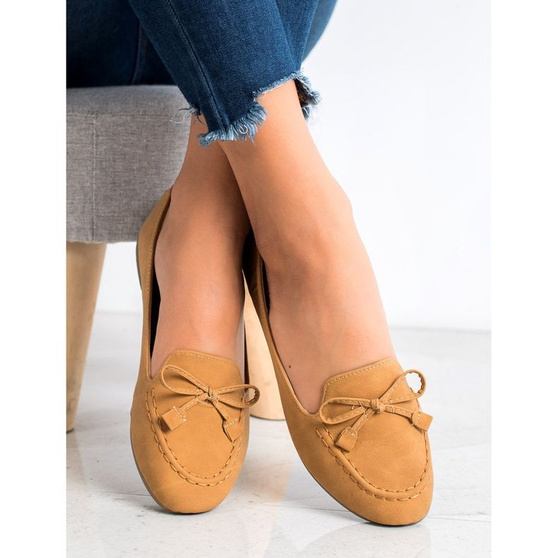 Nio Nio Mukavat Camel Loaferit ruskea monivärinen 1