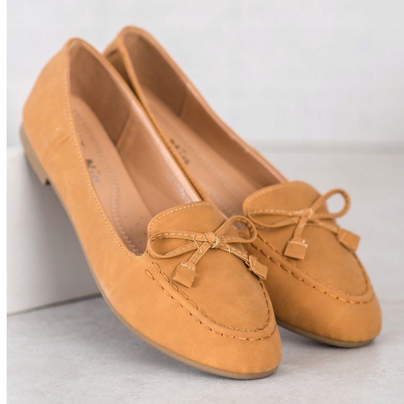 Nio Nio Mukavat Camel Loaferit ruskea monivärinen 2