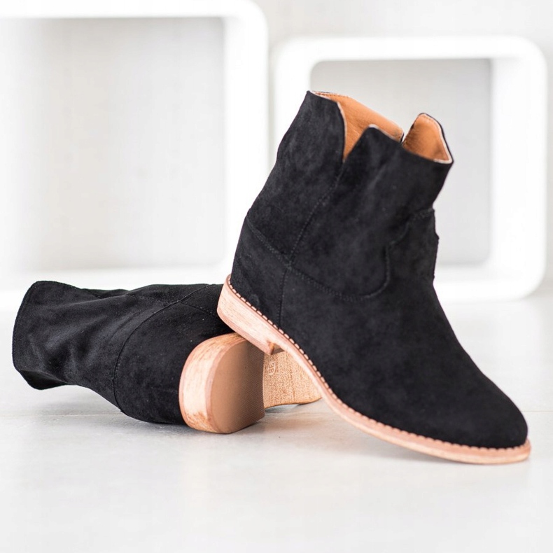 Bella Paris Mokkanahkaiset cowboy -saappaat musta 1