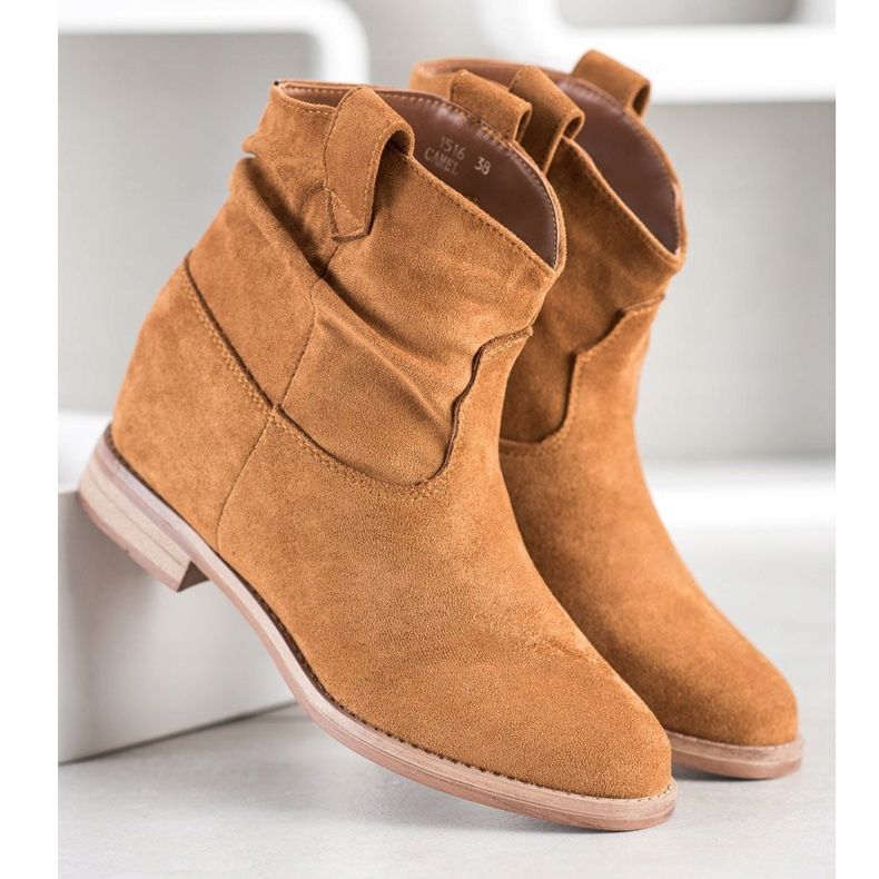 Marquiz Tyylikkäät cowboy -saappaat ruskea 2