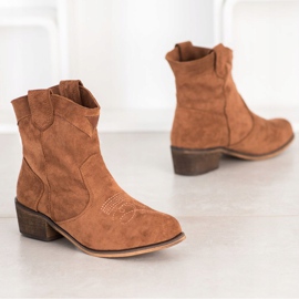 Queentina Mukavuutta eristävillä cowboy -saappailla ruskea 2