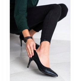 Goodin Tyylikkäät korkokengät musta 2