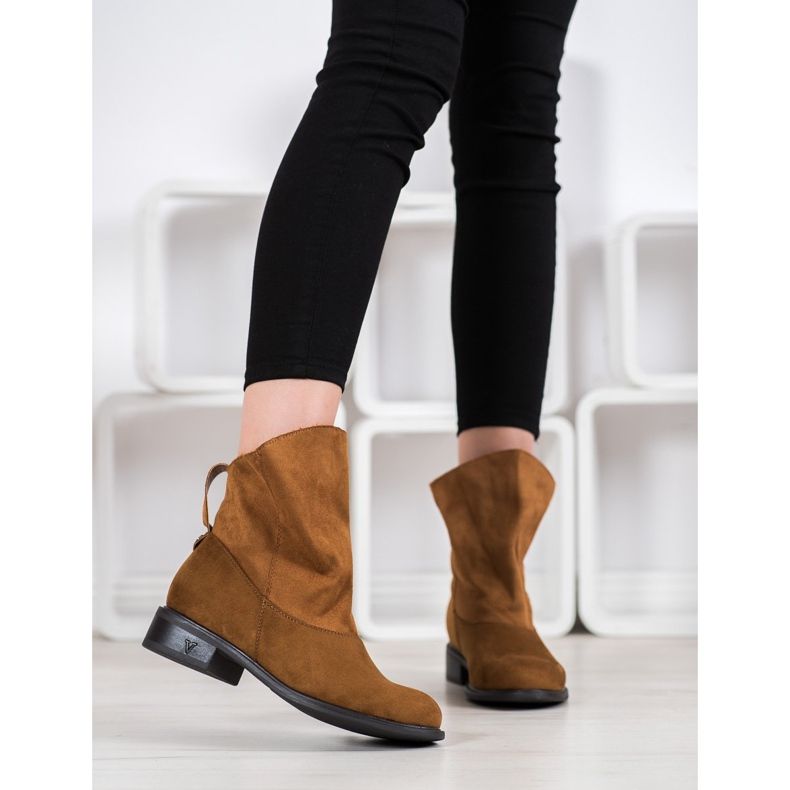 Weide Saappaat, joissa on leveä päällinen ruskea keltainen 1