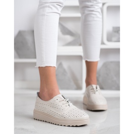 Goodin Avoimet nahkajalkineet beige 2