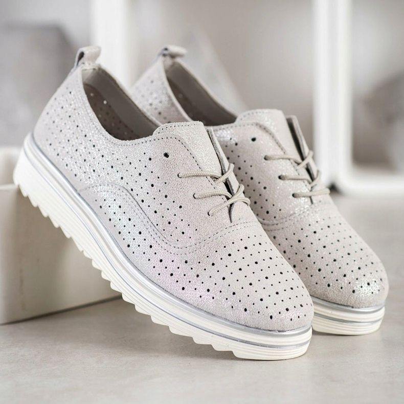 Goodin Avoimet nahkajalkineet beige 2