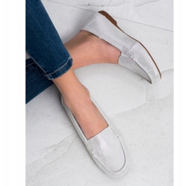 Filippo Kiiltävät nahkakengät hopea 2 Filippo Kiiltävät nahkakengät hopea 2