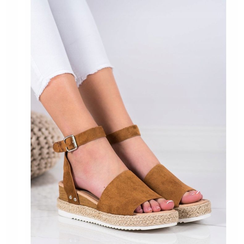Kylie Camel Wedge Sandaalit ruskea 1
