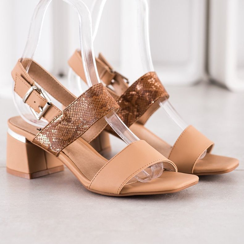 Kylie Muodikkaat sandaalit baarissa ruskea 2