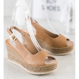 Sabatina Kevyt Wedge sandaalit ruskea 1