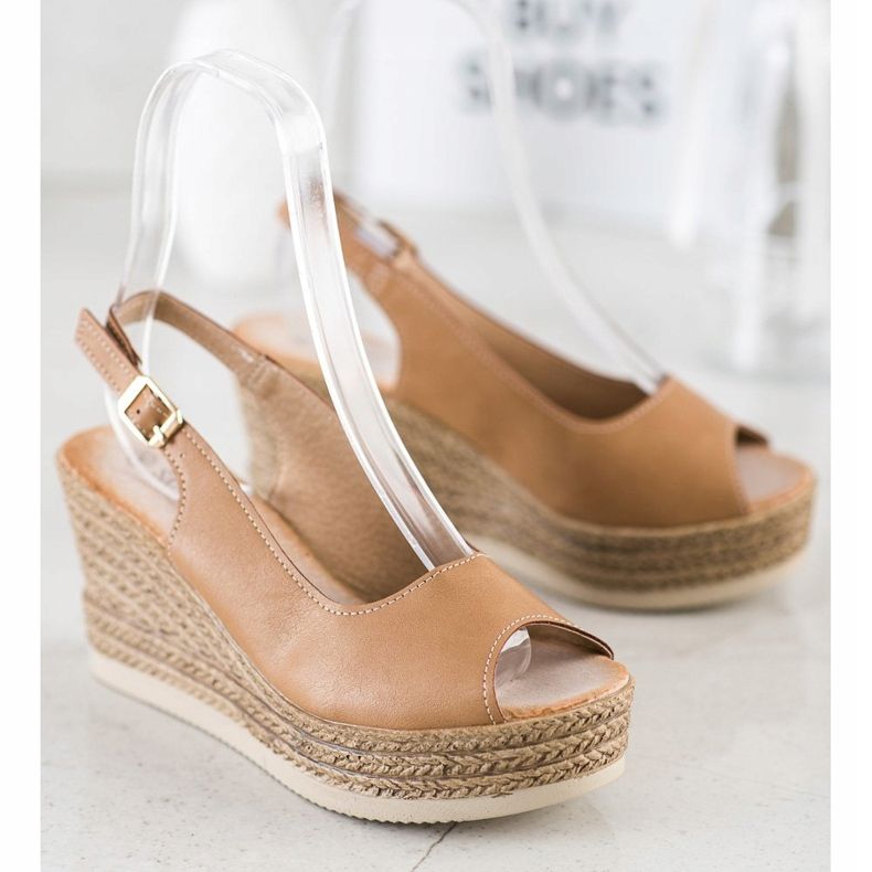 Sabatina Kevyt Wedge sandaalit ruskea 1