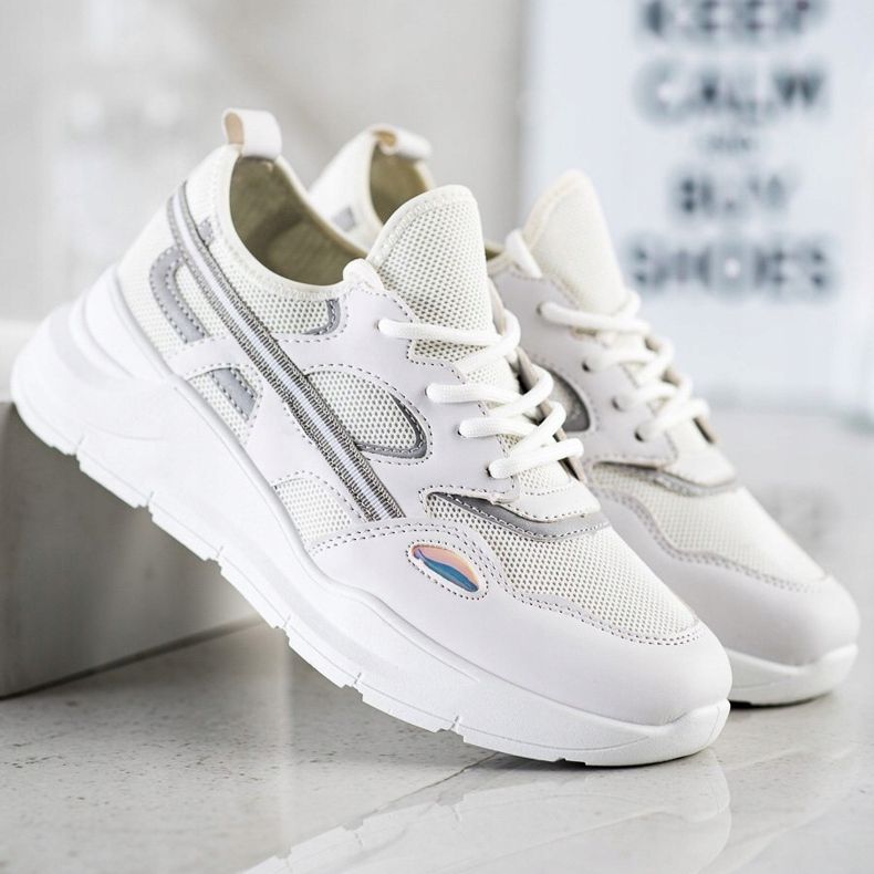 SHELOVET Rennot valkoiset lenkkarit valkoinen harmaa 1