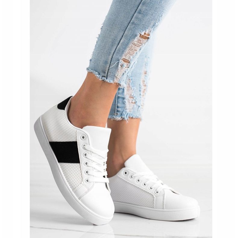 SHELOVET Avoimet lenkkarit Eco -nahkaa valkoinen 1