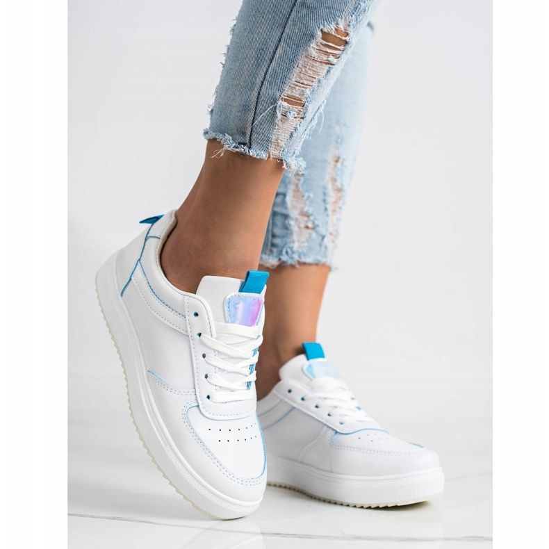 SHELOVET Urheilukengät eko -nahkaa valkoinen 1