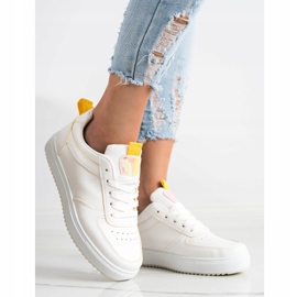 SHELOVET Urheilu olemalla Eco -nahkaa valkoinen 2