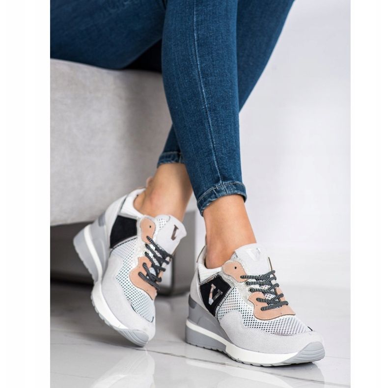 VINCEZA värikkäät lenkkarit valkoinen harmaa monivärinen 1