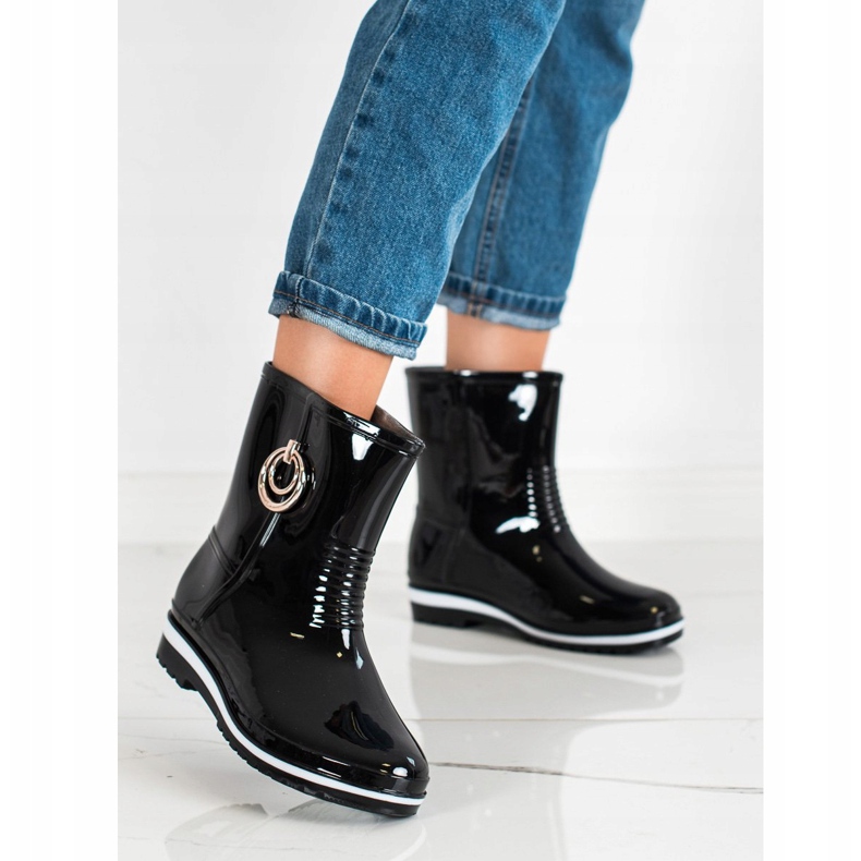 Bona Galoshes kultaisella koristeella musta 1