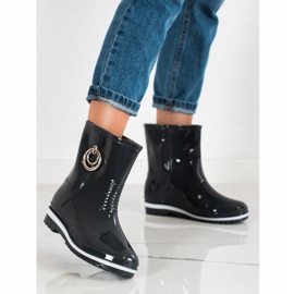 Bona Galoshes kultaisella koristeella musta 1