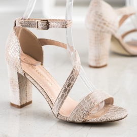 Snake Print Sergio Leone sandaalit kultainen 2