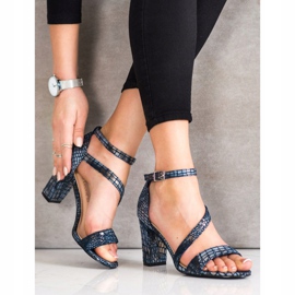 Snake Print Sergio Leone sandaalit sininen 2