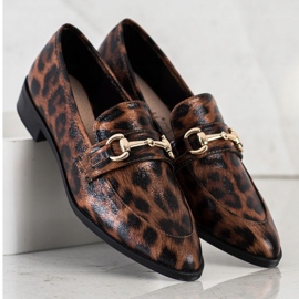 S. BARSKI Tyylikkäät mokkasiinit Spitzissä ruskea 1