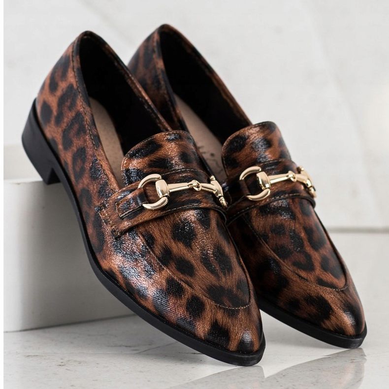 S. BARSKI Tyylikkäät mokkasiinit Spitzissä ruskea 1