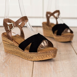 S. BARSKI Sandaalit Na Koturnie S.BARSKI ruskea musta 1