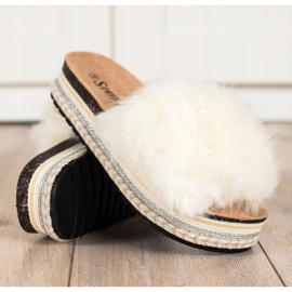 Seastar Muodikkaat tossut koristeellisella alustalla valkoinen 1