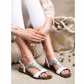 Muodikkaat Sergio Leonen sandaalit valkoinen 1